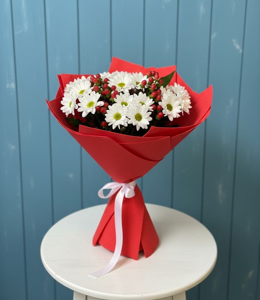 Букет цветов из: Хризантемы в Дубинино