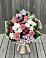 Букет цветов из: Альстромерии, Гвоздики, Розы и Хризантемы в Дубинино