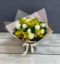 Букет цветов из:  Орхидеи и Розы в Дубинино