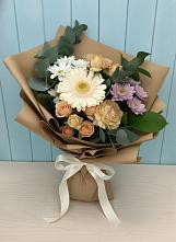 Букет цветов из:  Герберы и Хризантемы в Дубинино