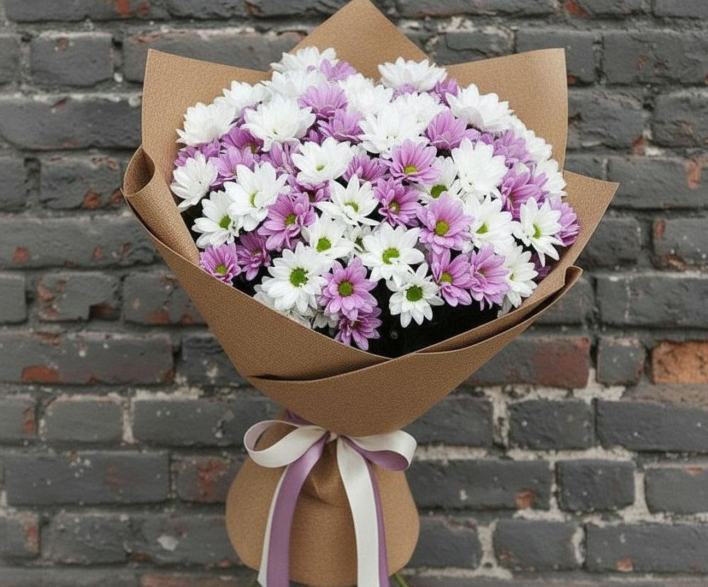 Букет цветов из: Хризантемы в Дубинино