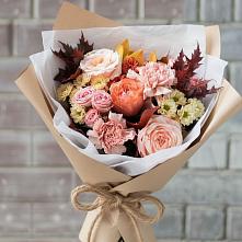 Букет цветов из:  Гвоздики, Хризантемы и Розы в Дубинино