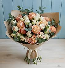 Букет цветов из:  Альстромерии и Розы в Дубинино