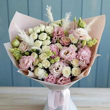 Букет цветов из:  Альстромерии и Розы в Дубинино